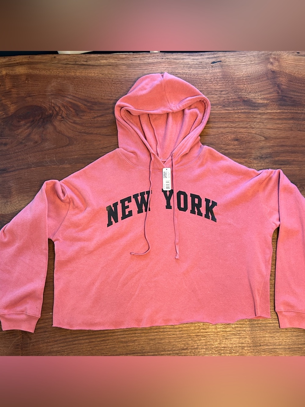 Torkia Apparel Cropped Sweatshirt New York Pink Bubblegum XL New With Tags 
Read